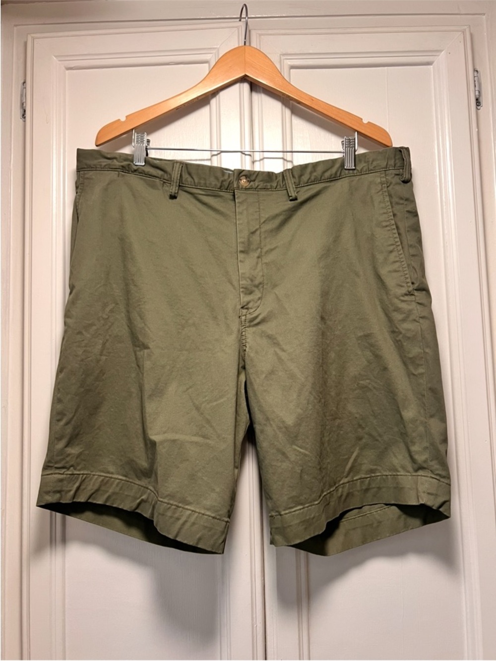 Polo Ralph Lauren Classic Stretch Classic Chino Casual Shorts Army Green Size 40